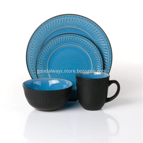 Wholesale New Design 16-piece stoneware dinnerware set